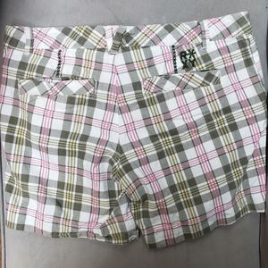 Roxy Plaid Shorts Size 13
